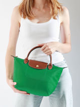 Longchamp Le pliage original Sac port main Vert-vue-porte