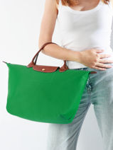 Longchamp Le pliage original Sac port main Vert-vue-porte