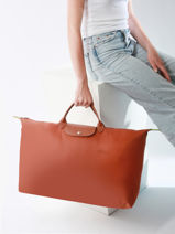 Longchamp Le pliage green Sac de voyage Marron-vue-porte