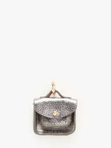 Bijou De Sac La Breloque Cuir Paul marius Gris breloque BRELOGEO
