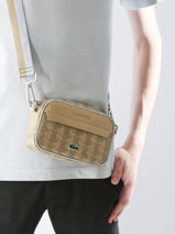 Sac Bandoulire Lacoste Beige the blend NH4526BG-vue-porte