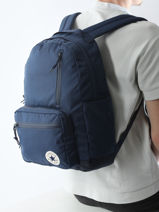 Sac A Dos 1 Compartiment Converse Bleu basic 10007271-vue-porte