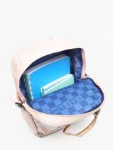 Rugzak 1 Compartiment Caramel et cie Roze boheme FI-vue-porte