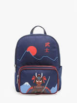 Mini Sac  Dos Caramel et cie Bleu fier GA