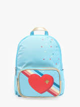 Mini Sac  Dos Caramel et cie Bleu boheme FI