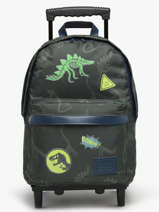 Sac A Dos � Roulettes 2 Compartiments Tann's Vert les fantaisies g 73277