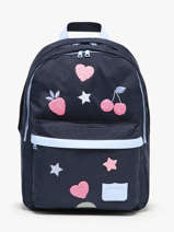Sac  Dos 2 Compartiments Tann's Bleu les fantaisies f 62249
