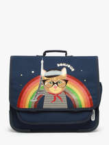 Cartable 2 Compartiments Jack piers Bleu jp girls G