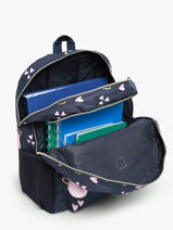Sac A Dos Milky kiss Bleu heart of gold 4416-vue-porte