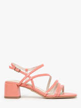 Sandales � Talon En Cuir Tamaris Orange women 42
