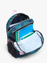 Sac A Dos Milky kiss Bleu follow your dreams 4424-vue-porte