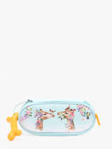 Trousse 1 Compartiment Oak Stones and bones Bleu girls G