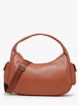 Sac Trotteur Julia X Lancaster Cuir Lancaster Beige julia 110