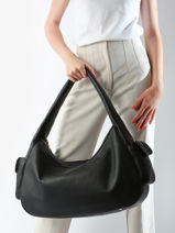 Schoudertas Julia X Lancaster Leder Lancaster Beige julia 110-vue-porte