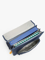 Boekentas 2 Compartimenten Lily Boys Stones and bones Blauw boys B-vue-porte