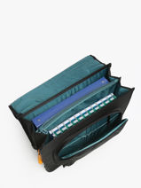 Cartable Cedar 2 Compartiments Stones and bones Noir boys B-vue-porte