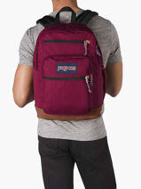 Sac  Dos 2 Compartiments + Pc 15" Jansport Rouge back to school EA5BAK-vue-porte