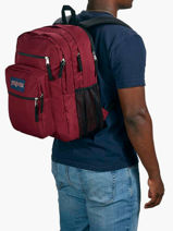 Sac � Dos 3 Compartiments + Pc 15" Jansport Rouge back to school EA5BAH-vue-porte