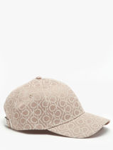 Casquette Calvin klein jeans Beige monogram jacquard K612032-vue-porte