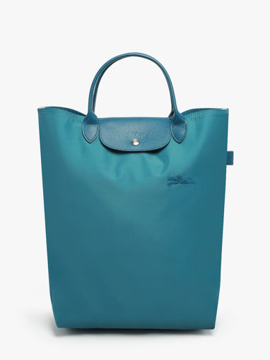 Longchamp Le pliage green Sac port main Bleu