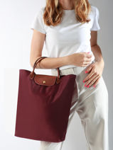 Longchamp Le pliage original Handtas Rood-vue-porte