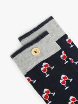 Chaussettes Cabaia Bleu socks men VIR-vue-porte