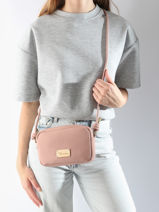 Sac Bandoulire S Muscari Woomen Rose muscari WMUS11-vue-porte