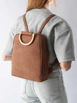 Sac  Dos Acacia Woomen Marron acacia WACAC66-vue-porte