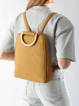 Sac  Dos Acacia Woomen Orange acacia WACAC66-vue-porte