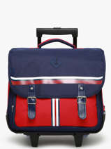 Cartable � Roulettes 2 Compartiments Snowball Bleu frenchie T46241