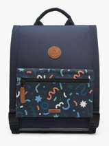 Rugzak 2 Compartimenten Cabaia Blauw school M