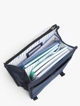 Sac  Dos 2 Compartiments Cabaia Bleu school M-vue-porte