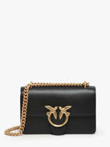 Sac Bandoulire Love Bag Icon Cuir Pinko Noir love bag icon A0F1