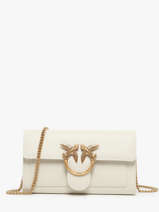 Sac Bandoulire Love Bag Icon Cuir Pinko Beige love bag icon A0F1