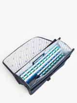 Cartable 2 Compartiments Cabaia Bleu school S-vue-porte