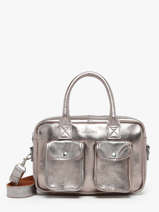 Sac Bandouli�re Vintage Cuir Paul marius Gris vintage LEDANDYS