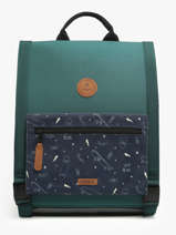 Sac  Dos 2 Compartiments Cabaia Vert school M