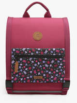 Sac  Dos 2 Compartiments Cabaia Rouge school M