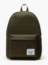 Sac  Dos 1 Compartiment + Pc 13" Herschel Vert classics 11546