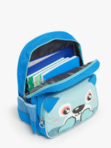 Mini Sac  Dos Miniprix Bleu animal 608-vue-porte