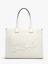 Sac Port paule K Skuare Polyurethane Karl lagerfeld Blanc k skuare 245W3091