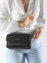 Cross Body Tas Claire Leder Michael kors Zwart claire T4SC7L3T-vue-porte