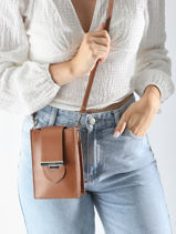 Sac Bandoulire Paris Ily Cuir Lancaster Beige paris ily 18-vue-porte