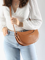 Sac Bandoulire Suave Lune Cuir Lancaster Marron suave lune 33-vue-porte