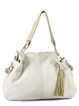 Sac Shopping Caviar Cuir Milano Blanc caviar 183