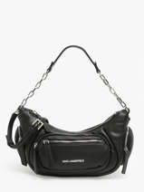 Sac Bandoulire K City Polyester Karl lagerfeld Noir k city 245W3045