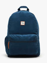 Rugzak 2 Compartimenten Basilic pepper Blauw delhi BDEH02