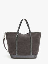 Petit Cabas Zipp Lin Et Paillettes Vanessa bruno Gris cabas lin 31V40435