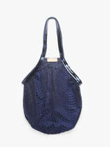 Sac Port paule Filet Coton Vanessa bruno Bleu filet 26V40700