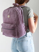 Sac � Dos 2 Compartiments Basilic pepper Violet delhi BDEH02-vue-porte